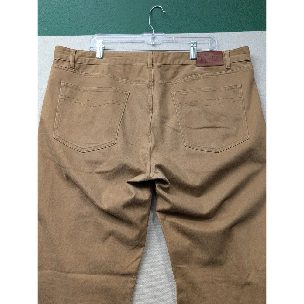 Pendleton Tan Workwear Pants Mens 40x32 Western Chino Canvas Cotton‎